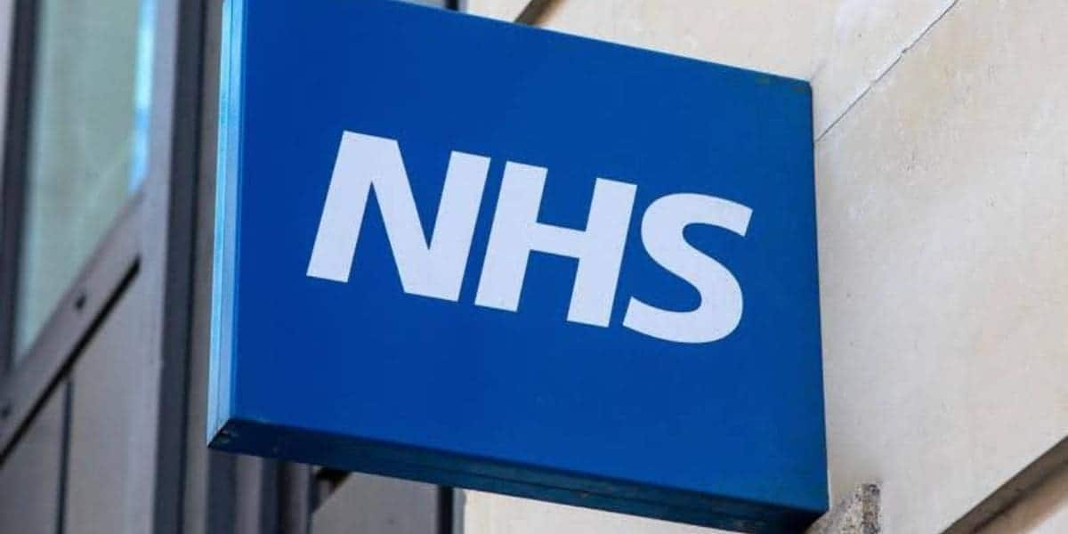 NHS sign outside a healthcare building in the UK, representing NHS ADHD diagnosis services