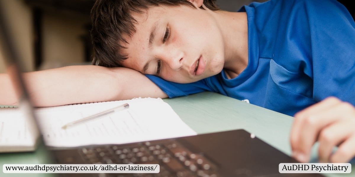 Child with Low motivation distracted while doing homework 