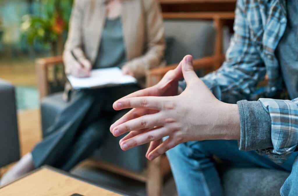 Cropped shot of a man having an assessment
