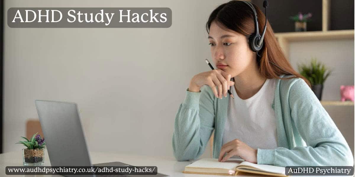 young woman studying while looking at a computer screen