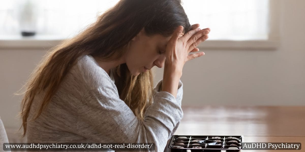 Stressed woman showing anxiety another mental health condition that may mimic ADHD