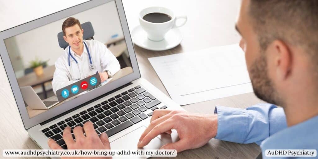 Online consultation with doctor about how to bring up ADHD concerns