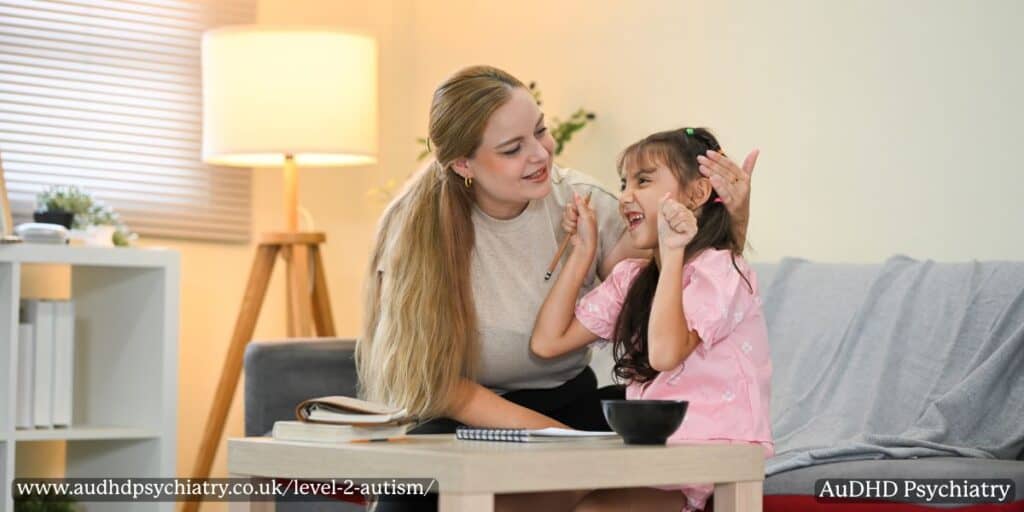 Child engaging in home-based learning – applied behaviour and support strategies for autism