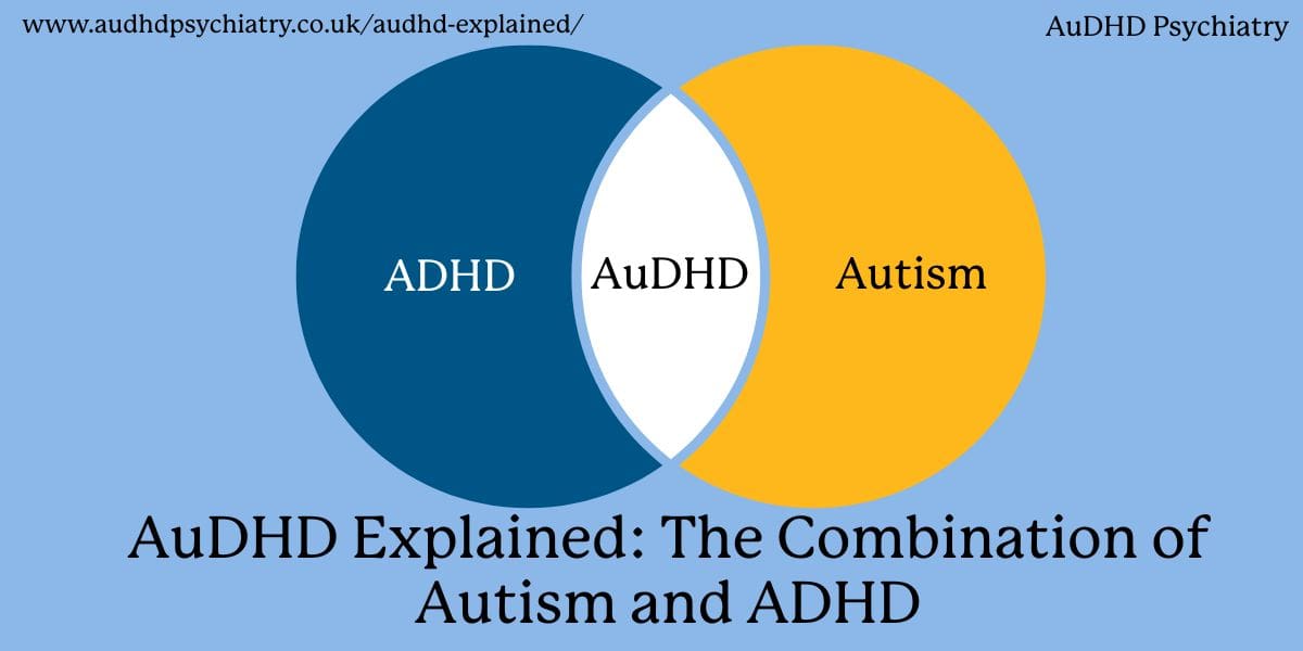 Venn diagram showing overlap between ADHD and autism – AuDHD Explained