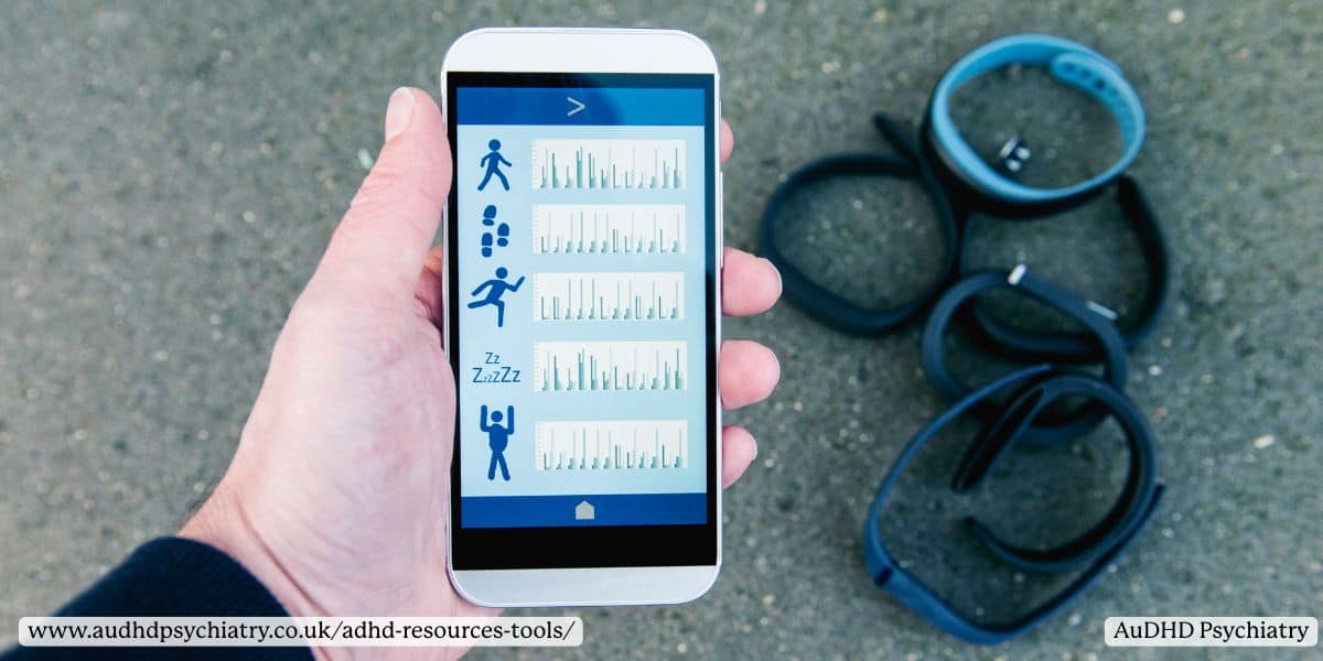 Smartphone app tracking habits and sleep as ADHD resources tools for building routines and self-management