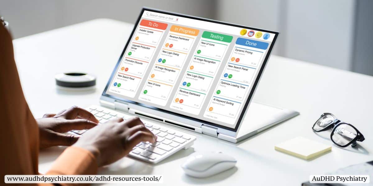 Person using adhd app to track to do lists