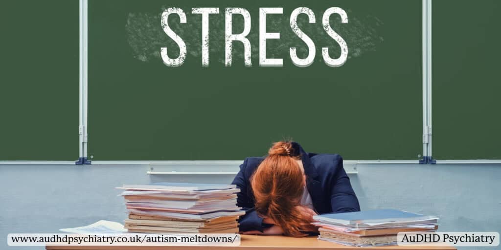 Person exhausted from stress associated with autism meltdowns and burnout