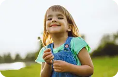 Young child participating in an ADHD assessment.