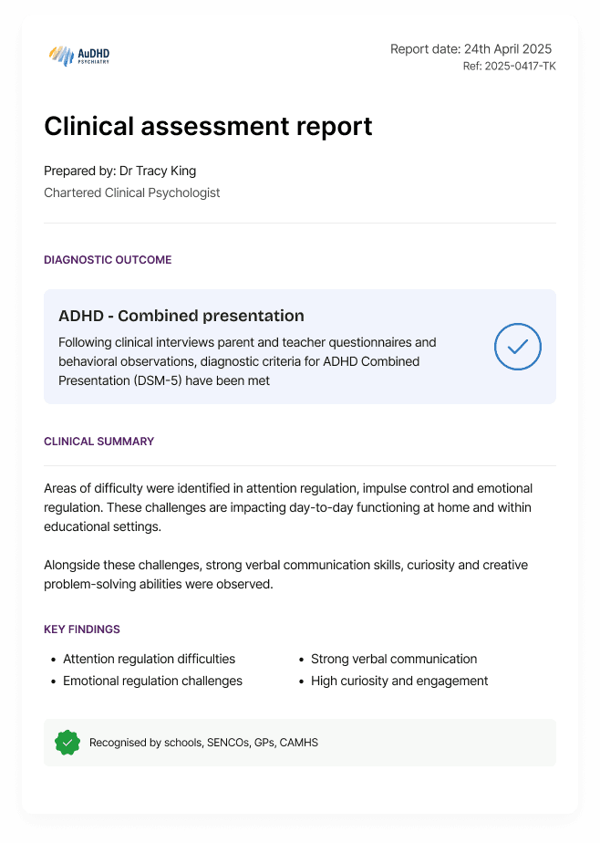 A report you can
actually trust.